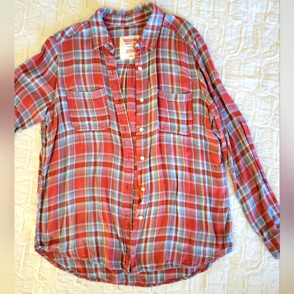 Mossimo plaid button down